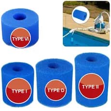 Adequado para Intex Tipo I/II/VI/D Esponja de Filtro de Piscina Lavável Limpador de Espuma Reutilizável Acessórios de Ca