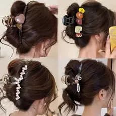 Braçadeira feminina tamanho grande Volume de cabelo Multi-braçadeira contraste cor dos desenhos animados cão braçadeira