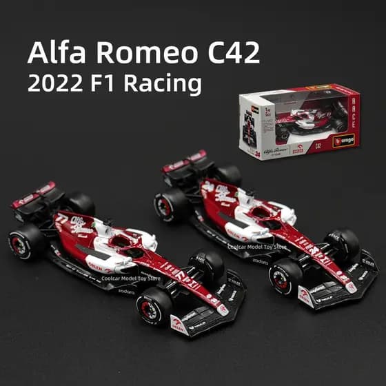 Bburago 1 : 43 Alfa Romeo C42 2022 F1-75 RB18 RedBull F1 Fórmula Carro Fundido Veículos Colecionáveis Modelo Brinquedos