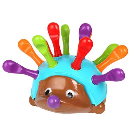 Brinquedo Educacional Do Bebê Ouriço Para O Presente De Natal Treinamento Da Coordenação Mão-Olho