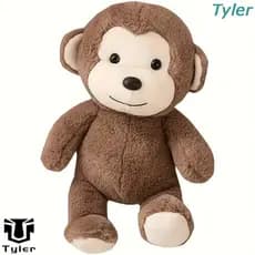 Boneca De Macaco De Simulação TYLER , Brinquedo Pelúcia De Travesseiro Desenho Animado , Animais Selvagens