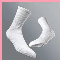 Meias Esportivas DORA , De Basquete Masculinas Antiderrapantes Corrida Confortáveis Com Fundo De Toalha De Comprimento M