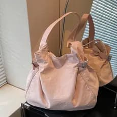 Único estilo preguiçoso de um ombro Commuter sacola feminina 2025 novo estilo grande bolso saco de pano moda na moda gra