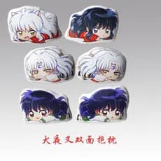 Produtos de anime Inuyasha: almofadas de pelúcia de Sesshomaru, Kikyou, Kagome, bonecos de pelúcia 2D, almofadas.