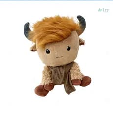 Boneco de Pelúcia Amway de Vaca Escocesa Fofa, Brinquedo Macio, Animal de Pelúcia Adorável
