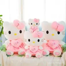 Boneca De Pelúcia Em Formato De Coração Hello Kitty 25/30/40 cm , Presente Para Casal 393D LF1G