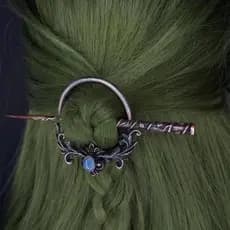 2025 Estilo Gótico Retro Headwear Corvo Crânio Luar Pedra Veado Antler Design Temperamento Misterioso Hairpin Viking Dec