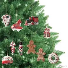 [Viocee] Decoração De Árvore De Natal Pingente Acessórios Para Carro Sala De Estar Casa