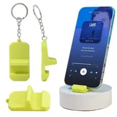 2 Pçs Portátil silicone Chaveiro Ao Ar Livre Suporte Pingente Colorido Mesa Celular Criativo Leve