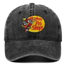 Boné de Beisebol Clássico de Algodão Desgastado com Bordado da Bass Pro Shops, Unissex, Ajustável para Uso Externo no Ve