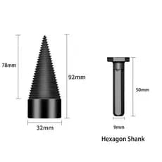 Divisor KENTONSD Para Quebrar | Broca Lenha , Cone Dividido , De