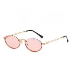 Novos Óculos de Sol Vintage com Armação Oval Pequena, Moda Tendência, Personalizados para Homens e Mulheres, Lentes UV40