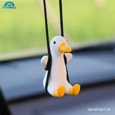 Acessório De Carro / Enfeite / Espelho Retrovisor De Pato Com Pingente De Pato Para Decoração De Carro / Presente De Ani