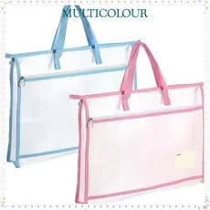 Bolsa De Projeto Multicolor A3 , Com Zíper E Alça Arte De Malha Multifuncional , Armazenamento À Prova D'água