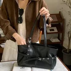 Nicho Design versão coreana bolsa de axilas outono inverno grande capacidade bolsa de viagem All-Match sacola estilo mot