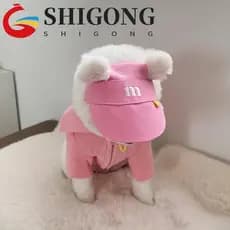 Boné de Beisebol para Cães SHIGONG, Boné Fofo de Proteção Solar, Ajustável, Portátil, Várias Cores Disponíveis, Estilo d