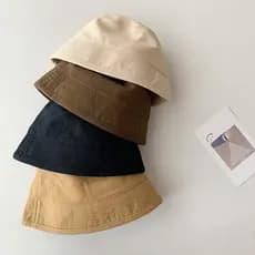 0-6 Anos Chapéu De Bebê Verão Outono Panamá Pescador Ao Ar Livre Sol Acessórios De Praia Kids Bucket Hat Baby Cap Para M