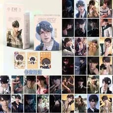 50 Unidades/Pacote Jogo Cartoon Love E Deepspace Cartões Laser Xavier Zayne Rafayel ralayo Sylus Caleb Qin Che Xia YiZho
