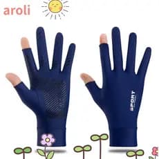 Luvas De Proteção Solar AROLI , Respiráveis Com UV Elásticas Anti -