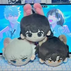 Link Clique Pelúcia Dango Cheng Xiaoshi Lu Guang Qiao Ling Personagem Bonito Brinquedo De Chaveiro Kawaii Saco Acessório