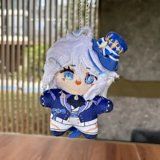 2025 10cm Jogo Dos Desenhos Animados Focalrs Furina de Fontaine Anime Figura de Pelúcia Pingente Acessórios Brinquedos B