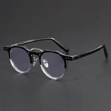 Clássico Redondo Óculos Quadro Feminino Masculino Anti-Luz Azul Ultraleve Moda Ópticos Estilo Punk