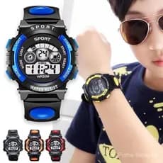 Relógio Eletrônico Digital Infantil Moda Masculina à Prova d'Água Luminoso Esportivo Multifuncional Relógio Despertador