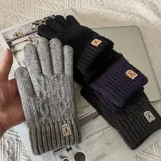 Kit 10 peças/Luva Térmica Touch Screen Feminina Masculina ar livre