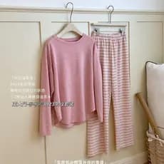 Pijamas de outono femininos calças de manga comprida alemão veludo doce simples solto Loungewear terno exterior Wear