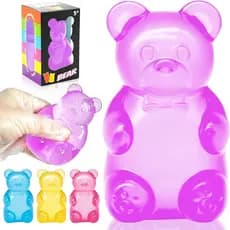 Brinquedo Squishy de Urso, Brinquedo Antiestresse de Ascensão Lenta para Crianças e Adultos, Bolas Sensoriais de Alta De