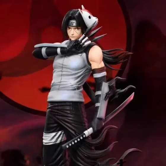 Em Estoque Anime Modelo Uchiha Itachi Uzumaki Narute Coleção Desktop Ornamento Decorações Presentes Do Feriado Crianças