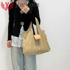 Sacola De Compras Dobrável JIANGXIN , Mini Ecológica De Grande Capacidade , Chaveiro