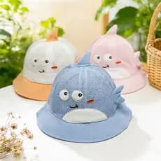Chapéu De Bebê Verão Bonito Dos Desenhos Animados Pequeno Animal Malha Pescador Guarda-Sol Infantil