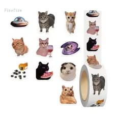 Firefire 500 Folhas Adesivo De Gatos Para Decoração De Capa De Telefone De Diário E Atividade Artística