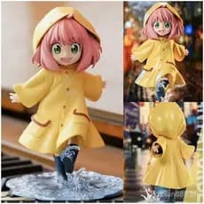 Figura de Anime Spy Family Anya Forger de 202512,5cm, Modelo com Capa de Chuva, Brinquedo de Vestir de Verão, Presente C