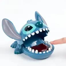 Figura de Anime Stitch Mordendo o Dedo, Dentista Stitch Empurrando Dentes, Brinquedo Divertido, Presente de Aniversário