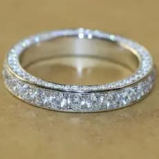 Anel feminino de prata esterlina S925, zircônia incrustada e diamantes, Design de joias charmosas/presente