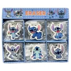 Borracha Escolar Stitch Kit com 6 Unidades