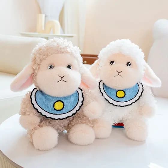 18/28 Cm Bonito Ovelha Brinquedo De Pelúcia Pingente Cordeiro Plushie Boneca Presente De Aniversário Decoração De Casa