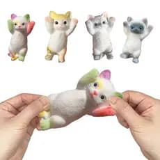 Fidget Cat Toy Squeeze Soft Tpr Alívio Do Estresse Para Crianças , Adolescentes E Adultos , Bola De Ansiedade , Animal ,