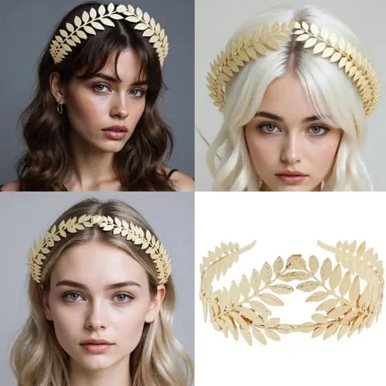 ASHLUYAK Luxuoso Traje De Bruxa Louro Grego Festa De Halloween Role Play Bandana