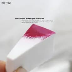[MF] 20/50 Unidades Triângulo Branco Esponja Macia Pincel Para Unhas Efeito Gradiente Pintura Gel Halo Ferramenta De Tin