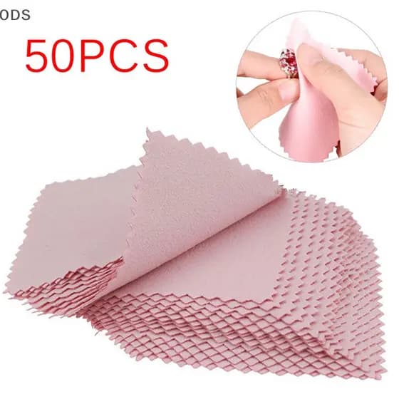 ODS 50 PCS Limpador De Pano De Polimento De Prata Jóias Anti-Tarnish Tool Ferramenta De Limpeza 2018 Silv