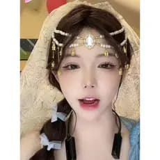 Estilo exótico princesa ocidental foto tiro testa corrente Yunnan Lijiang viagem borla sobrancelha pingente jóias antiga