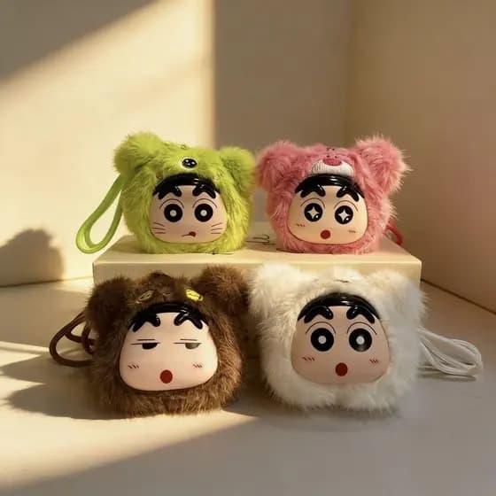 Bonito E Vinil Crayon Shin Chan Pingente Brinquedo De Pelúcia Boneca Dos Desenhos Animados Chaveiro Presente De Aniversá