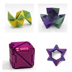 Cubo Origami Sensorial Articulado Fidget Toy  – Brinquedo Antiestresse
