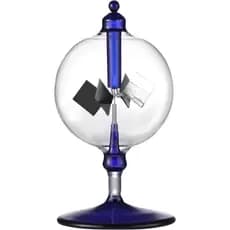 Radiômetro Solar de Crookes em Vidro, Feito à Mão, para Decoração de Festa e Casa, Presente Azul S