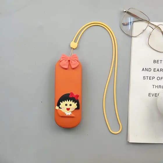 Estojo de óculos menina estudante bonito dos desenhos animados literário portátil resistente à compressão caixa de armaz