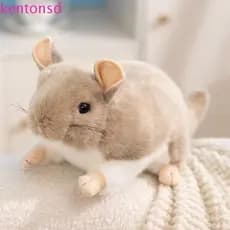 Brinquedos De Pelúcia De Chinchila KENTONSD , Boneca Totoro Macia E Realista Rato De Simulação Aconchegante De Alta Qual