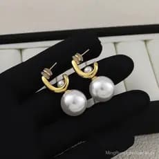 Brincos de pérola elegantes e versáteis para o dia a dia, simples e sofisticados para mulheres, design exclusivo, brinco